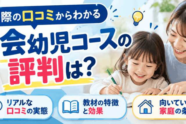Z会幼児コースの評判は？口コミからわかる実態と向いている家庭を解説